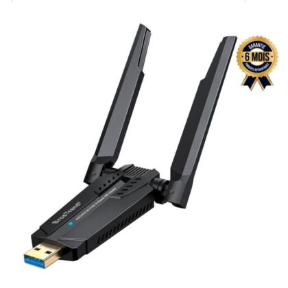 Adaptateur USB WiFi 6E - BrosTrend AXE5400 - Pour Desktop/PC /Laptop
