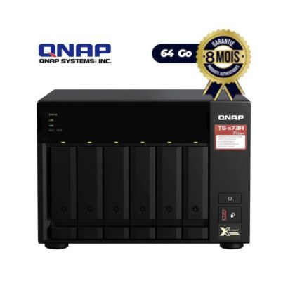 NAS QNAP TS-673A-8G à 6 Baies Hautes Performances Avec 2 Ports 2,5 GbE Et 2 Emplacements PCIe Gen3